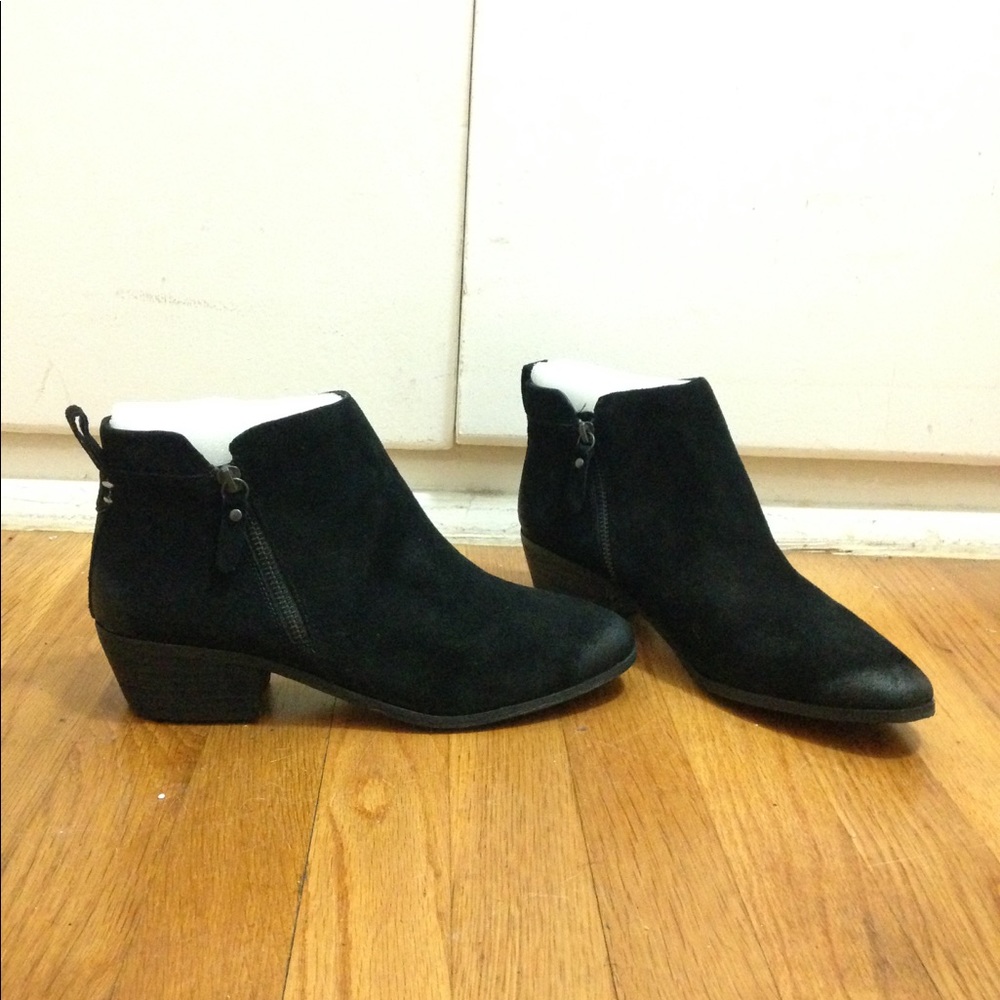 Vince Camuto Black Suede Chelsea Boots